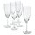 SVALKA Champagne flute, clear glass, 7 oz