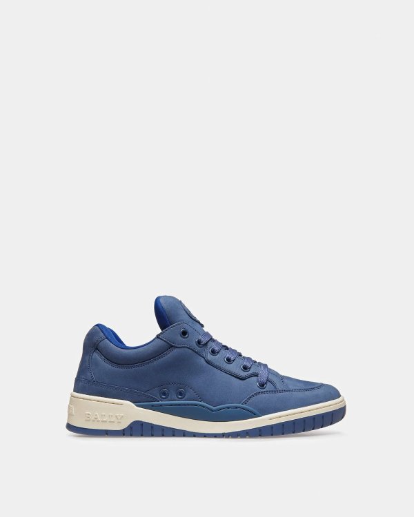 Kiro Leather Sneakers In Blue Neon
