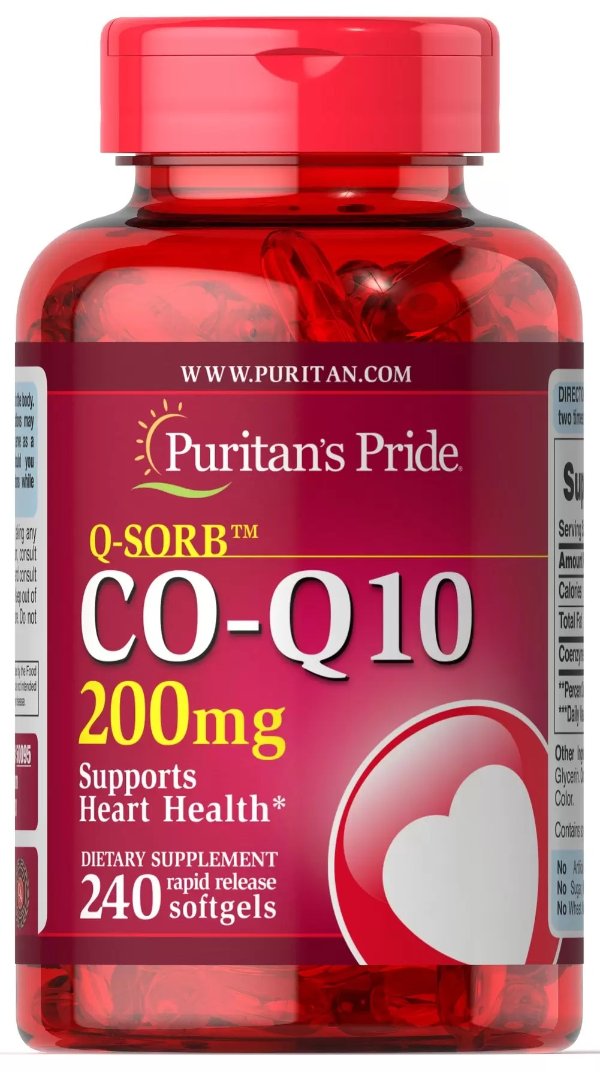 Q-SORB™ Co Q-10 200 mg 240 Softgels | Co Q 10 | Puritan's Pride