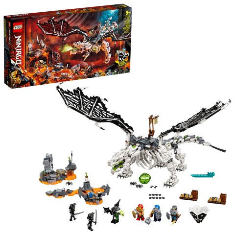 LegoNINJAGO Skull Sorcerer’s Dragon 71721 Ninja Dragon Building Toy for Kids (1,016 Pieces)