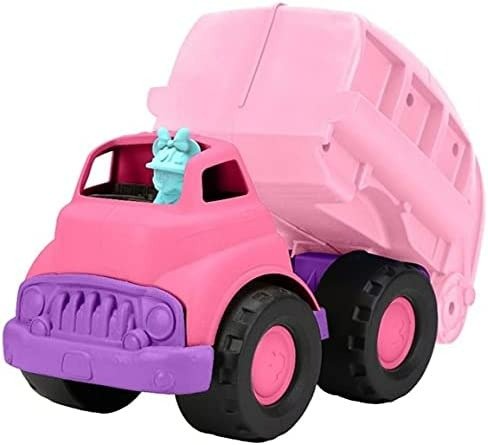 Toys Disney Baby Exclusive Minnie Mouse Recycling Truck - Pretend Play, Motor Skills, Kids Toy Vehicle. No BPA, phthalates, PVC. Dishwasher Safe, Recycled Plastic, Made in USA.