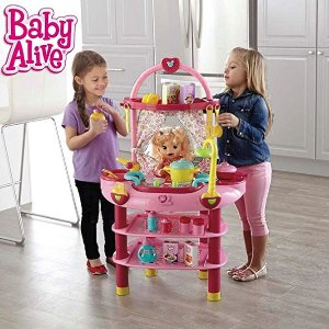 Baby Alive 厨具和照顾娃娃大型玩具套装
