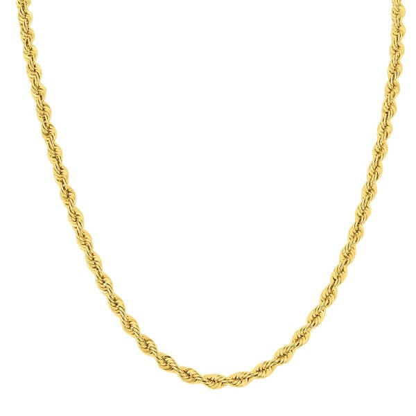 14K Yellow Gold Filled 4.5MM Twisted Rope Chain - 18 Inches