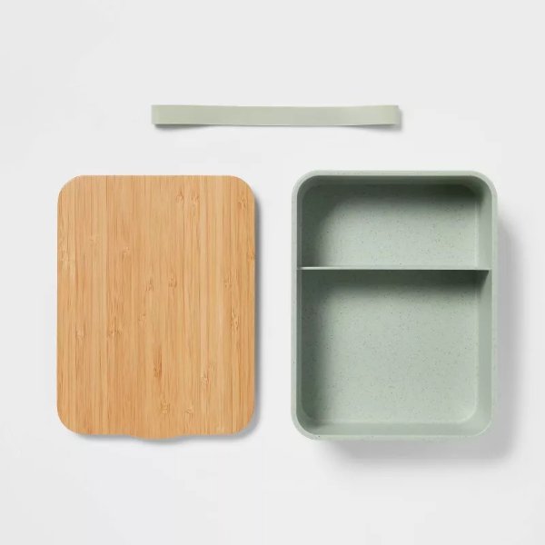Bento Box with Bamboo Lid Wise Green - Threshold&#8482;