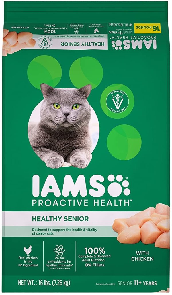 Proactive Health Healthy Senior Dry Cat Food, Chicken Flavor