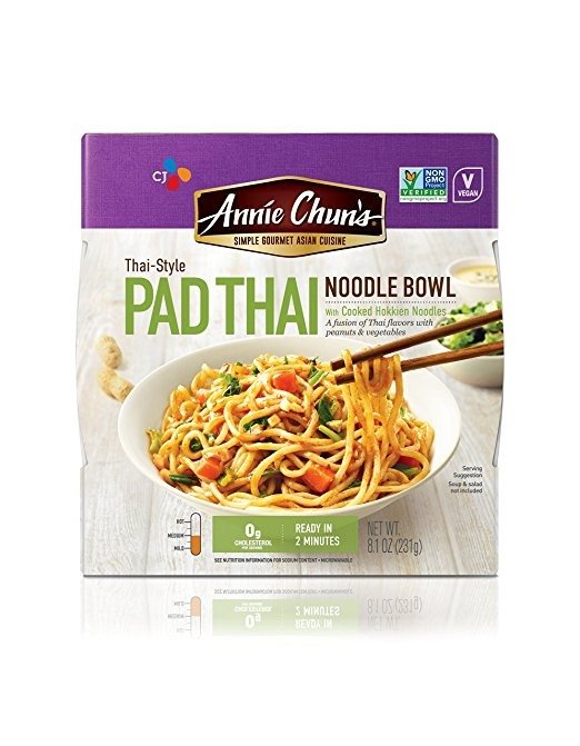 Pad Thai Noodle Bowl, Non-GMO, Vegan, 8.4-oz (Pack of 6), Microwaveable, Ready Meal