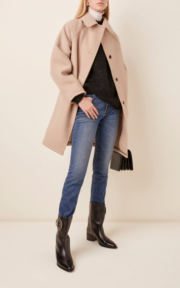 Wool and Cotton-Blend Coat