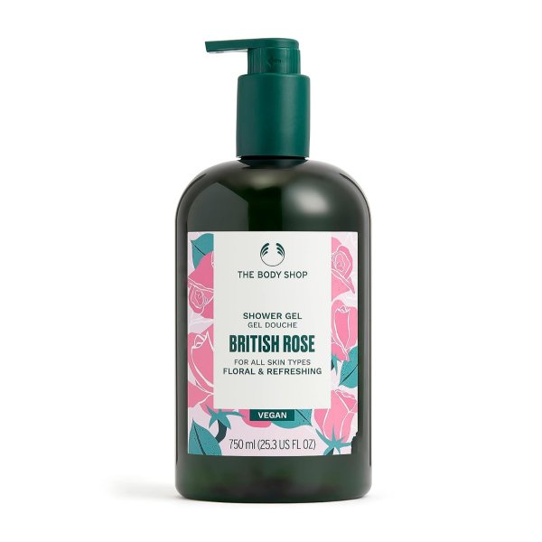British Rose Petal Soft Shower Gel 750ml
