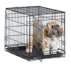 New World Folding Metal Dog Crate; Single Door & Double Door Dog Crates