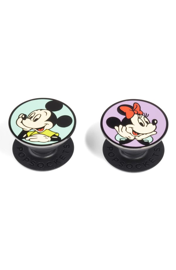 Disney x PopSockets 2-Pack Mickey & Minnie Mouse Smartphone Grip & Stand