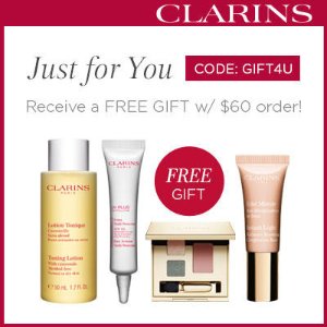 with Any Orders over $60 @ Clarins