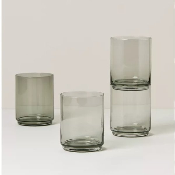 Tuscany Classics Stackable Tall Glasses Set, 4 Piece