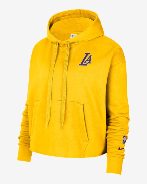 Los Angeles LakersWomen's Nike NBA Fleece Pullover Hoodie