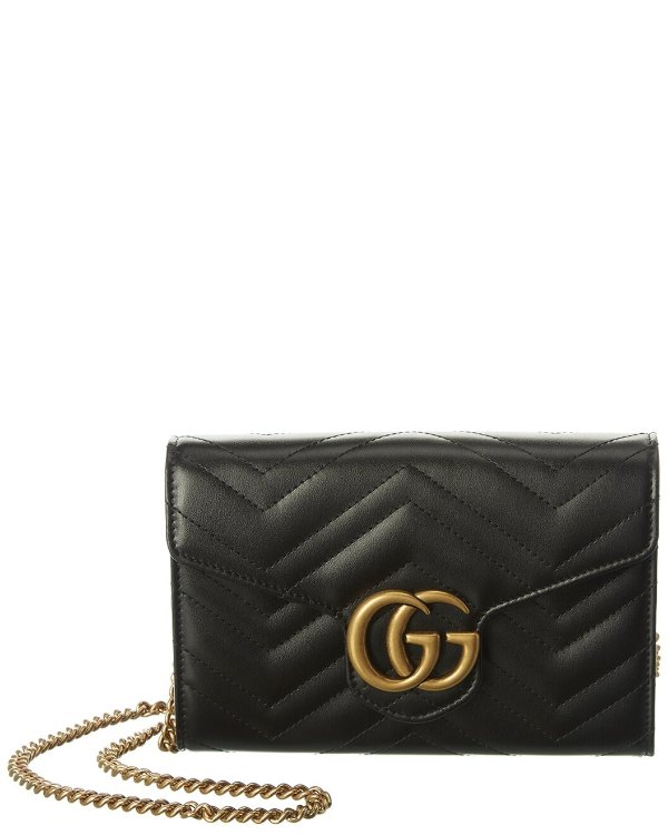 GG Marmont Matelasse Leather Wallet On Chain