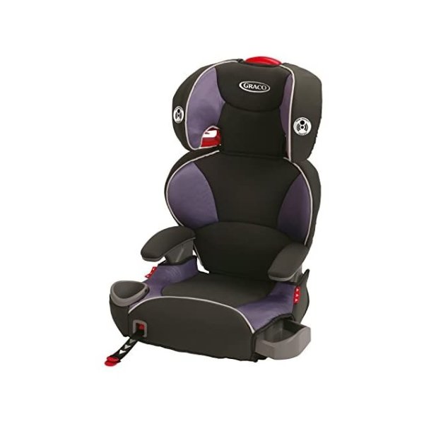 Affix Youth Booster Seat with Latch System, Grapeade