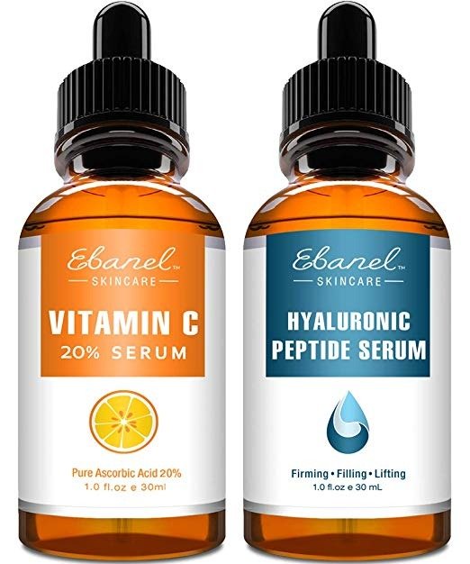 Vitamin C Serum Hyaluronic Acid Serum for Face and Eyes - Ultimate Anti Aging Serum Set - Deep Hydrating, Visibly Plump, Firm & Smooth Skin, Brighten & Even Skin Tone, Reduce Redness & Inflammation