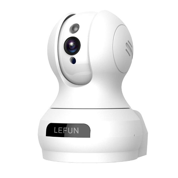 Lefun 无线720P 室内安全监视摄像头, 带夜视仪+双向音频