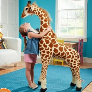 Melissa & Doug Giant Giraffe - Lifelike Plush Stuffed Animal (over 4 feet tall)
