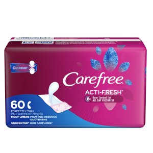 Carefree Body Shape Thin Unscented, 60 Count (Pack of 2)