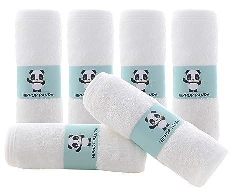 Bamboo Baby Washcloths - 2 Layer Soft Absorbent Bamboo Towel - Newborn Bath Face Towel - Natural Baby Wipes for Sensitive Skin - Baby Registry as Shower