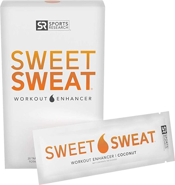 Sweet Sweat Coconut 'Workout Enhancer' Gel Packets - 10.6oz (20 Travel Packets)