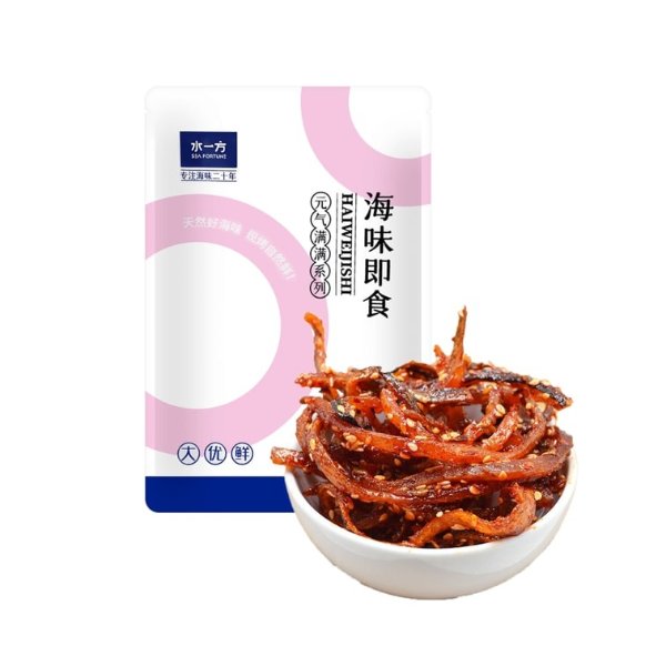 SEA FORTUNE Spicy Eel Shredded Dalian Specialty Seafood Spicy Instant Small Dried Fish Snack Snacks 100g