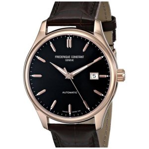 Frederique Constant Men&#39;s FC303C5B4 Index Analog Display Swiss Automatic Brown Watch