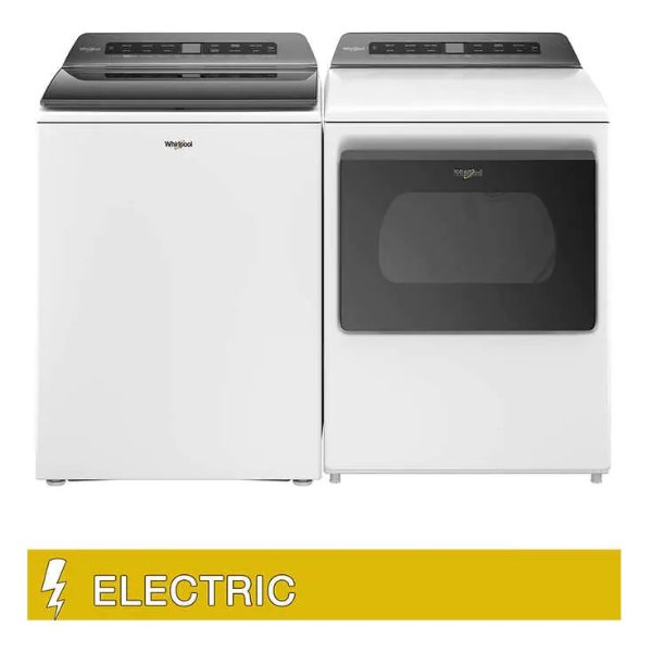 4.8 cu. ft. Washer and 7.4 cu. ft. Smart ELECTRIC Dryer