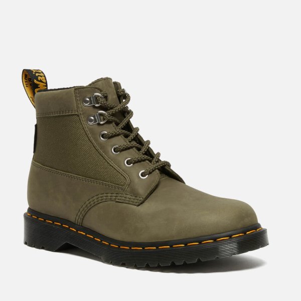 101 Streeter Leather and Mesh Boots - UK 7