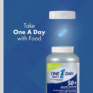 One A Day Men's 50+ Healthy Advantage Multivitamin Multimineral Supplement Tablets, 175 Count