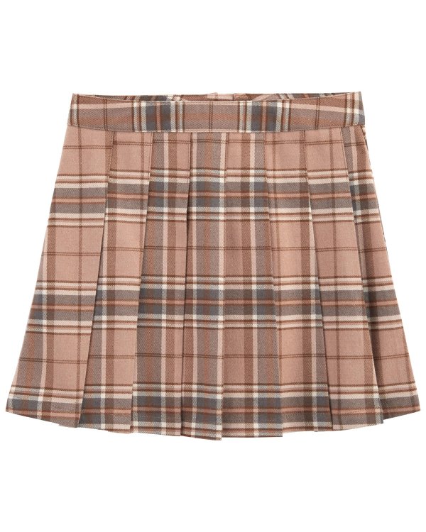 Kid Plaid Rayon Skirt