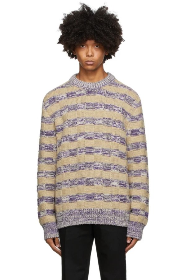 Multicolor Melange Crewneck Sweater