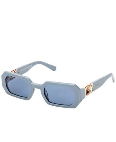 Swarovski Women's Blue Rectangular Sunglasses SKU: 5625303 UPC: 9009656253038