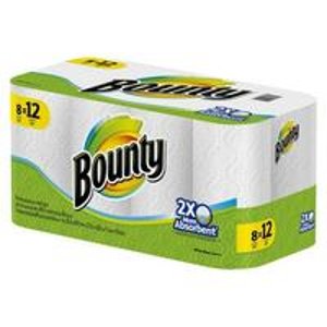 2 Bounty White Paper Towels 8 Giant Rolls @ Target