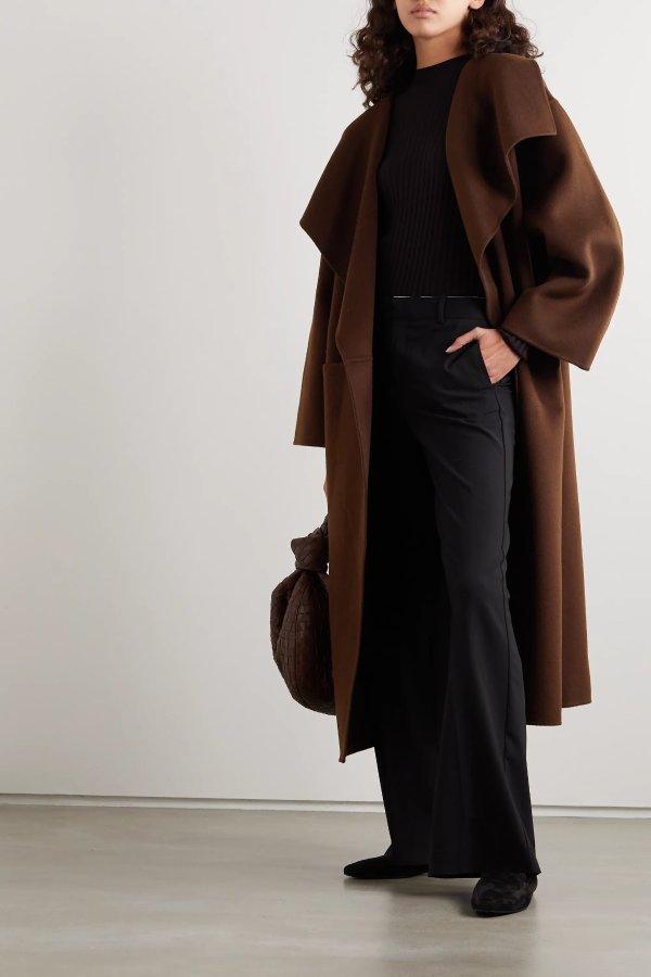 Annecy wool and cashmere-blend coat