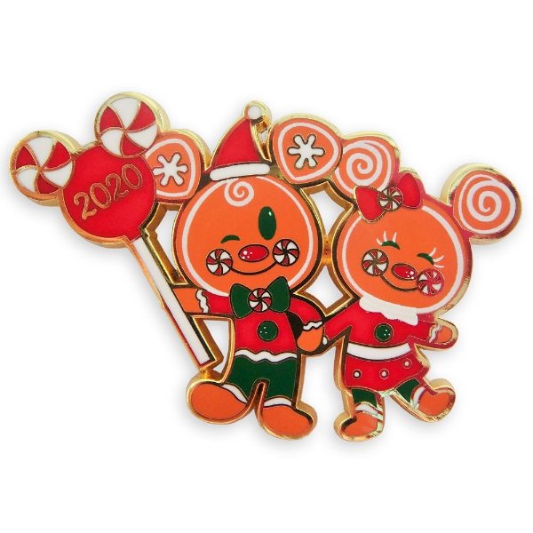Mickey and Minnie Mouse Gingerbread Holiday 2020 Pin | shopDisney