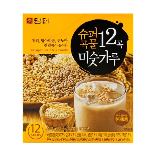 DAMTUH Korean Roast 12 Super Grains Mixed Powder 240g