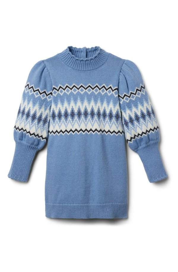 Kids' Fair Isle Sweater Dress