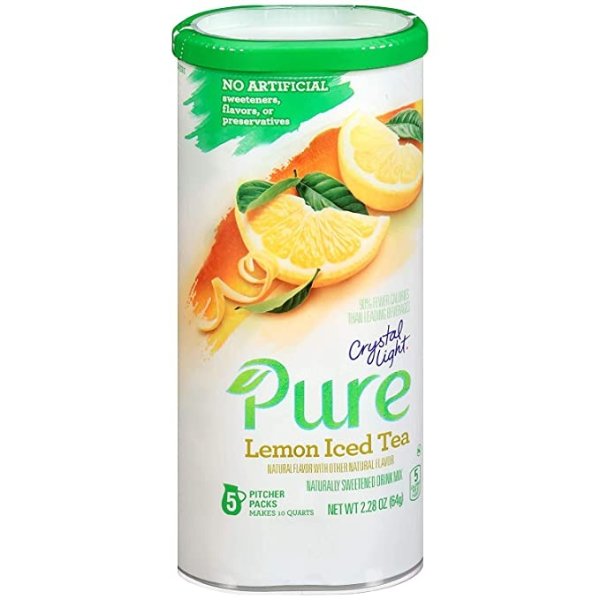 Pure Lemon Iced Tea Drink Mix (5 Pitcher Packets)