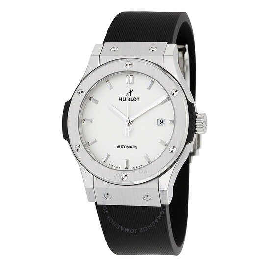 Classic Fusion Automatic White Dial Black Rubber Men's Watch 542NX2611RX