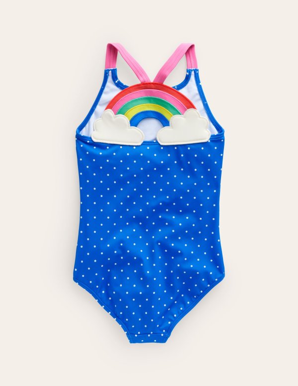 儿童彩虹连体泳衣