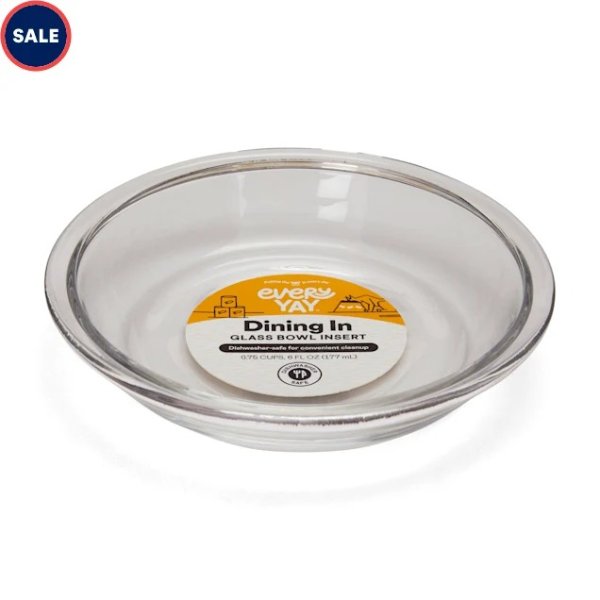 EveryYay Dining In Glass Insert Cat Bowl | Petco