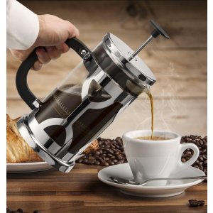 史低价！SterlingPro 法式咖啡不锈钢压滤壶 (1升, 34盎司)