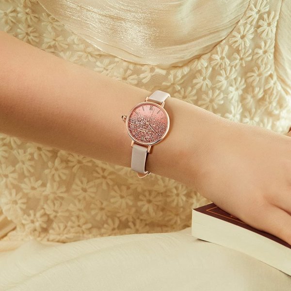 Women's Genuine Leather Strap Watch
