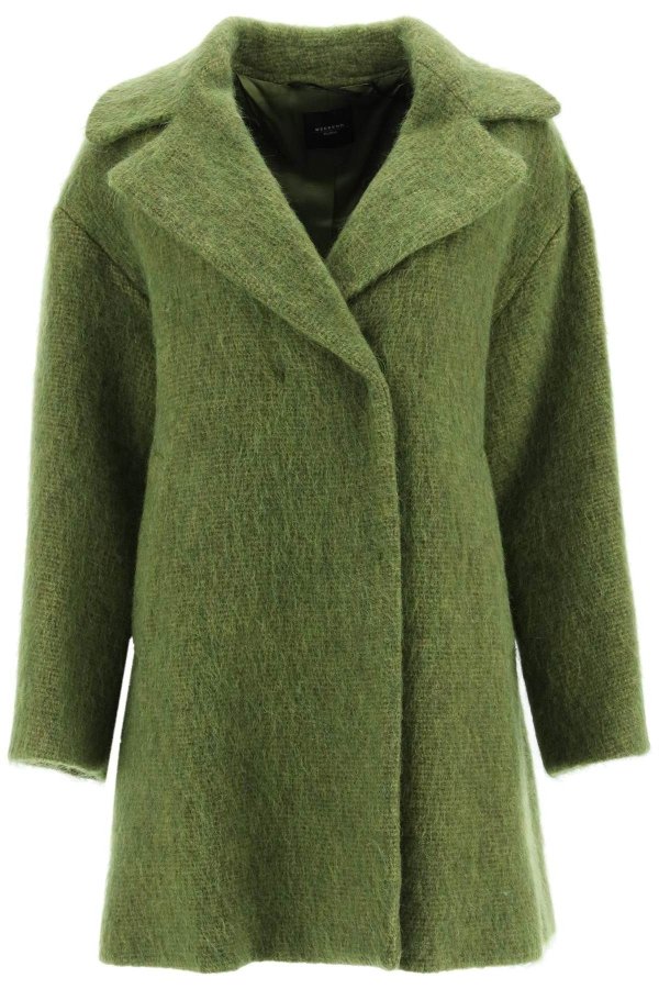 绿色羊毛大衣