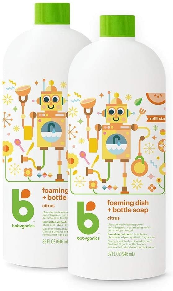 Foaming Dish & Bottle Soap , Citrus, 32oz, 2 Pack, Packaging May Vary