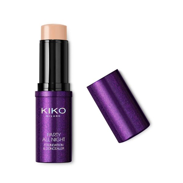 Long-lasting foundation and concealer with medium-high coverage - PARTY ALL NIGHT FOUNDATION & CONCEALER - KIKO MILANO