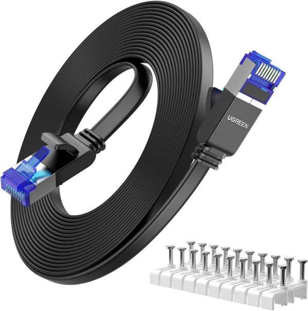 Cat 8 Ethernet Cable 20FT 40Gbps 2000Mhz