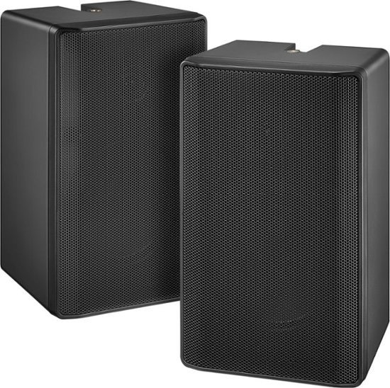™ - 2-Way Indoor/Outdoor Speakers (Pair) - Black