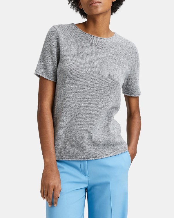 Rolled Cashmere Tee